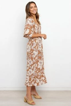 Byron Dress - Brown -Dress Shop petal and pup usa dresses byron dress brown 28715431624881