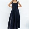 Callum Midi Dress - Dark Denim