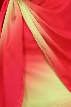 Calor One Sleeve Mini Dress - Pink Lime -Dress Shop petal and pup usa dresses calor one sleeve mini dress pink lime 33810813321393