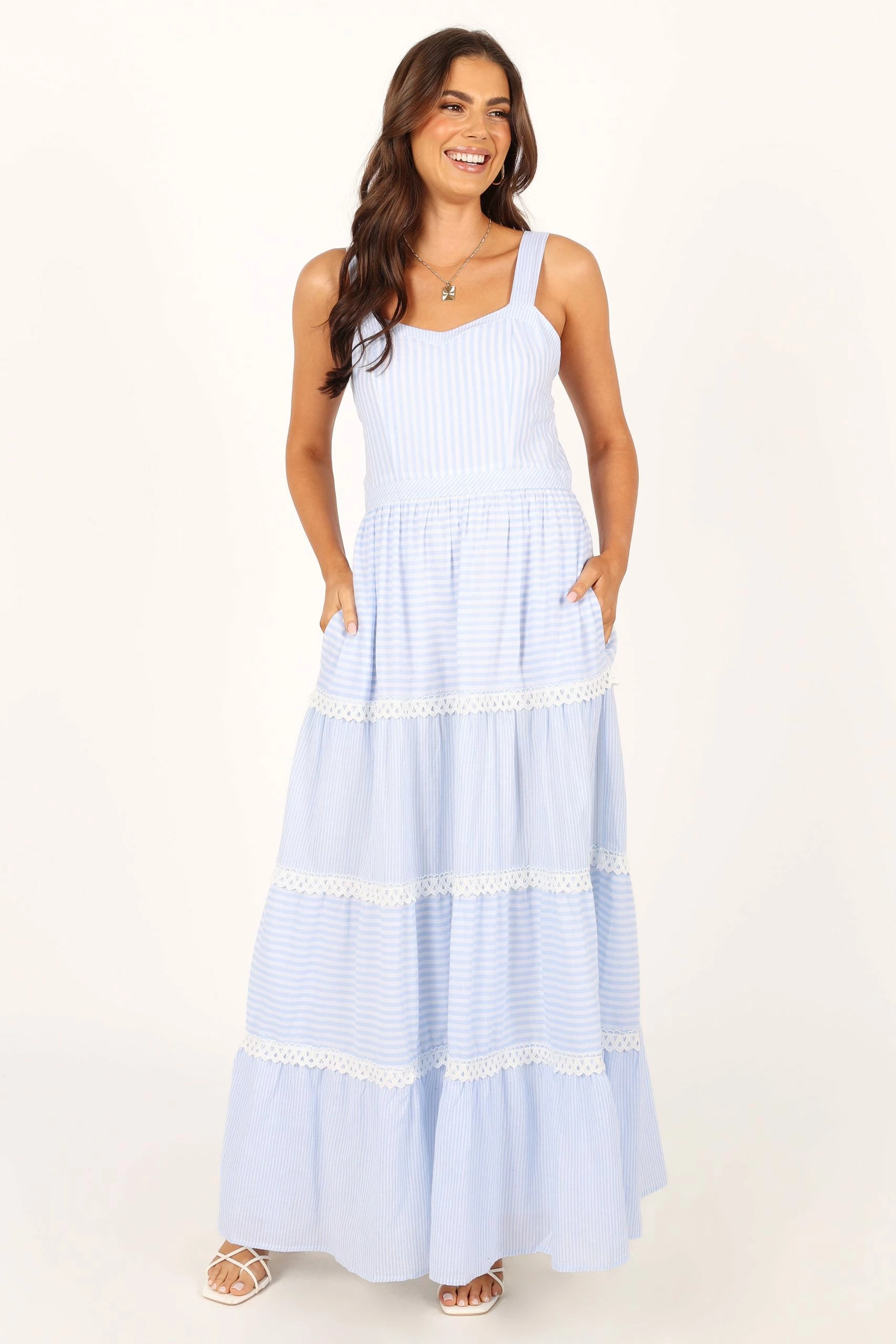 Camille Maxi Dress - Blue 5 Camille Maxi Dress - Blue - Image 5