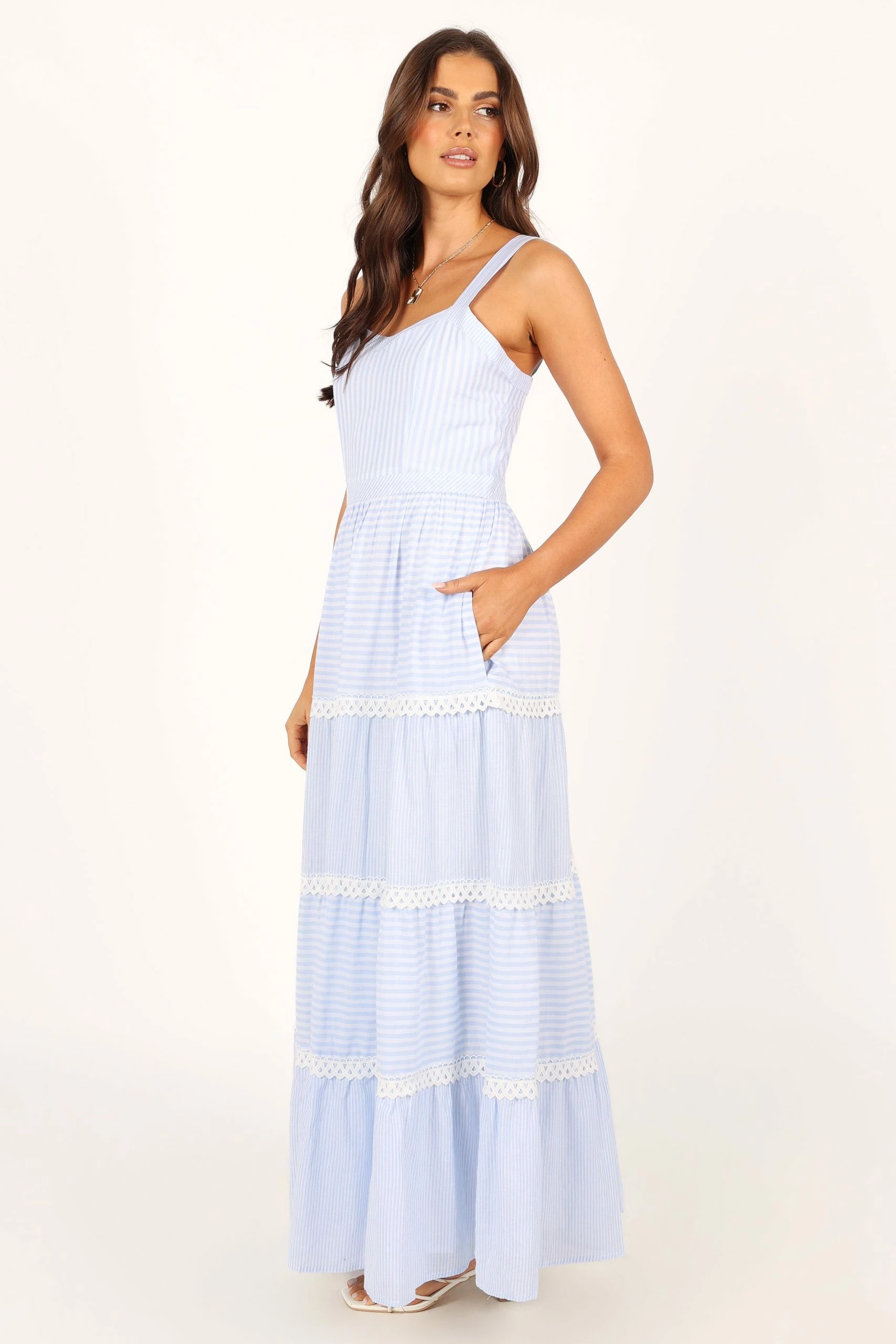 Camille Maxi Dress - Blue 6 Camille Maxi Dress - Blue - Image 6