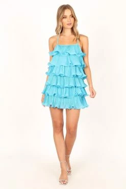 Camilo Mini Dress - Aqua -Dress Shop petal and pup usa dresses camilo mini dress aqua 33829478662321