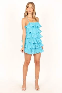 Camilo Mini Dress - Aqua -Dress Shop petal and pup usa dresses camilo mini dress aqua 33829478924465