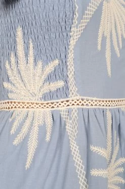 Cara Shoulder Tie Maxi Dress - Blue -Dress Shop petal and pup usa dresses cara shoulder tie maxi dress blue 33779280052401