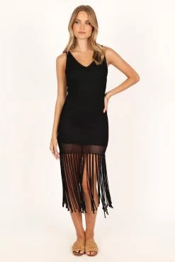 Carlito Midi Dress - Black -Dress Shop petal and pup usa dresses carlito midi dress black 33752454398129