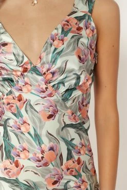 Carson Slip Maxi Dress - Sage Multi -Dress Shop petal and pup usa dresses carson slip maxi dress sage multi 33928711602353
