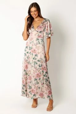 Casper Maxi Dress - Ecru Pink