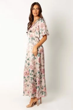 Casper Maxi Dress - Ecru Pink -Dress Shop petal and pup usa dresses casper maxi dress ecru pink 34007536763057