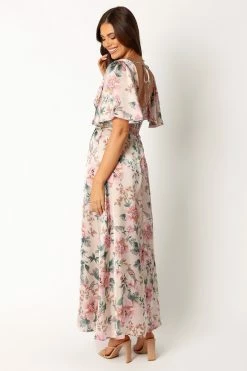Casper Maxi Dress - Ecru Pink -Dress Shop petal and pup usa dresses casper maxi dress ecru pink 34007536795825