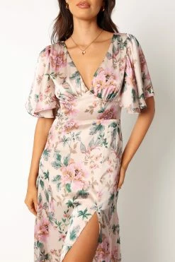 Casper Maxi Dress - Ecru Pink -Dress Shop petal and pup usa dresses casper maxi dress ecru pink 34007536894129