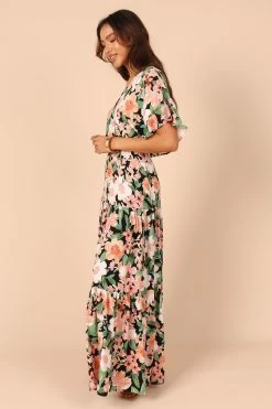 Cautilina Maxi Dress - Peach Floral -Dress Shop petal and pup usa dresses cautilina maxi dress peach floral 32237106528433