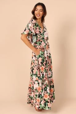 Cautilina Maxi Dress - Peach Floral -Dress Shop petal and pup usa dresses cautilina maxi dress peach floral 32237106561201