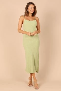 Cecily Slip Dress - Sage -Dress Shop petal and pup usa dresses cecily slip dress sage 32323122200753