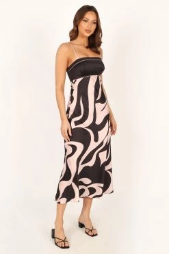 Chelle Slip Midi Dress - Black Pink 15 Chelle Slip Midi Dress - Black Pink -Dress Shop petal and pup usa dresses chelle slip midi dress black pink 33829501927601