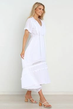 Chelsea Dress - White -Dress Shop petal and pup usa dresses chelsea dress white 31420892840113
