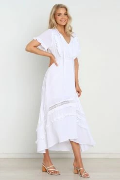 Chelsea Dress - White -Dress Shop petal and pup usa dresses chelsea dress white 31420892872881