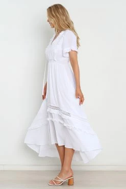 Chelsea Dress - White -Dress Shop petal and pup usa dresses chelsea dress white 31420892938417