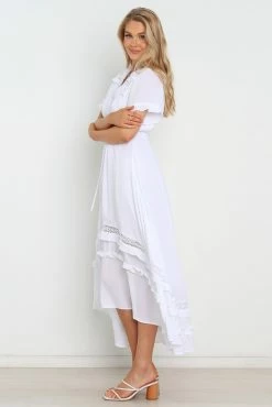 Chelsea Dress - White -Dress Shop petal and pup usa dresses chelsea dress white 31420892971185