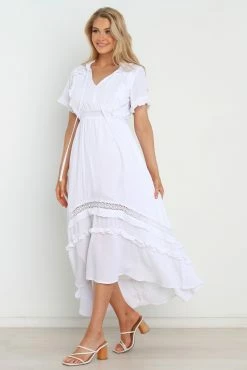 Chelsea Dress - White -Dress Shop petal and pup usa dresses chelsea dress white 31420893003953