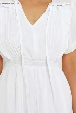 Chelsea Dress - White -Dress Shop petal and pup usa dresses chelsea dress white 31420893036721