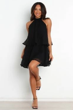 Chevron Dress - Black