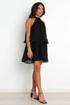 Chevron Dress - Black -Dress Shop petal and pup usa dresses chevron dress black 31361761018033