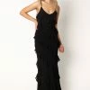 Ciao Ruffles Maxi Dress - Black