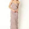 Ciao Ruffles Maxi Dress - Dusty Lavender