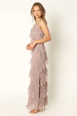 Ciao Ruffles Maxi Dress - Dusty Lavender -Dress Shop petal and pup usa dresses ciao ruffles maxi dress dusty lavender 33951043420337