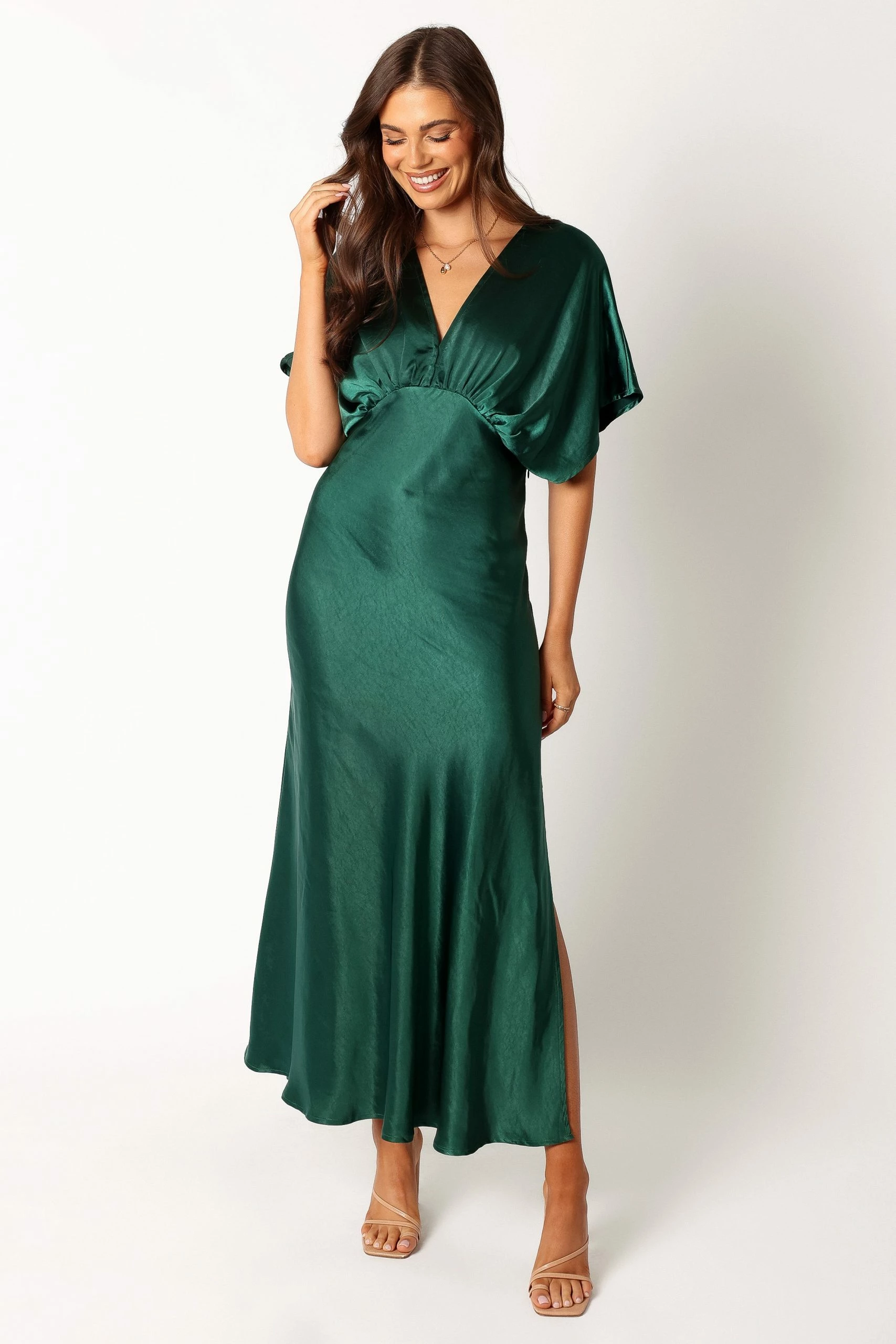 Ciara Maxi Dress - Dark Emerald 1 Ciara Maxi Dress - Dark Emerald