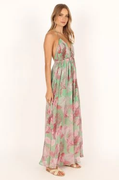 Ciara Maxi Dress - Green Multi -Dress Shop petal and pup usa dresses ciara maxi dress green multi 33712117678257