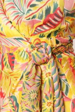 Clement Wrap Midi Dress - Tropical -Dress Shop petal and pup usa dresses clement wrap midi dress tropical 33994863575217