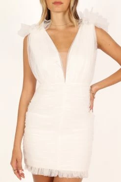 Clementine Mini Dress - White -Dress Shop petal and pup usa dresses clementine mini dress white 33712114499761