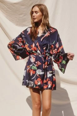 Clerice Long Sleeve Mini Dress - Navy -Dress Shop petal and pup usa dresses clerice long sleeve mini dress navy 33634220277937