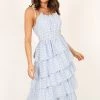 Cora Midi Dress - Blue