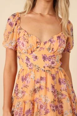 Cora Mini Dress - Orange 8 Cora Mini Dress - Orange -Dress Shop petal and pup usa dresses cora mini dress orange 32102913999025