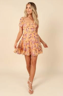Cora Mini Dress - Orange 10 Cora Mini Dress - Orange -Dress Shop petal and pup usa dresses cora mini dress orange 32102914064561