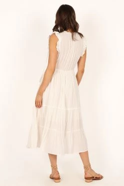 Courtney Maxi Dress - White Gold -Dress Shop petal and pup usa dresses courtney maxi dress white gold 33766326894769 1