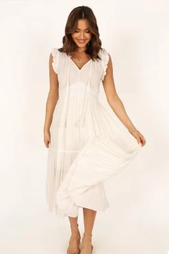 Courtney Maxi Dress - White Gold -Dress Shop petal and pup usa dresses courtney maxi dress white gold 33766328271025 1