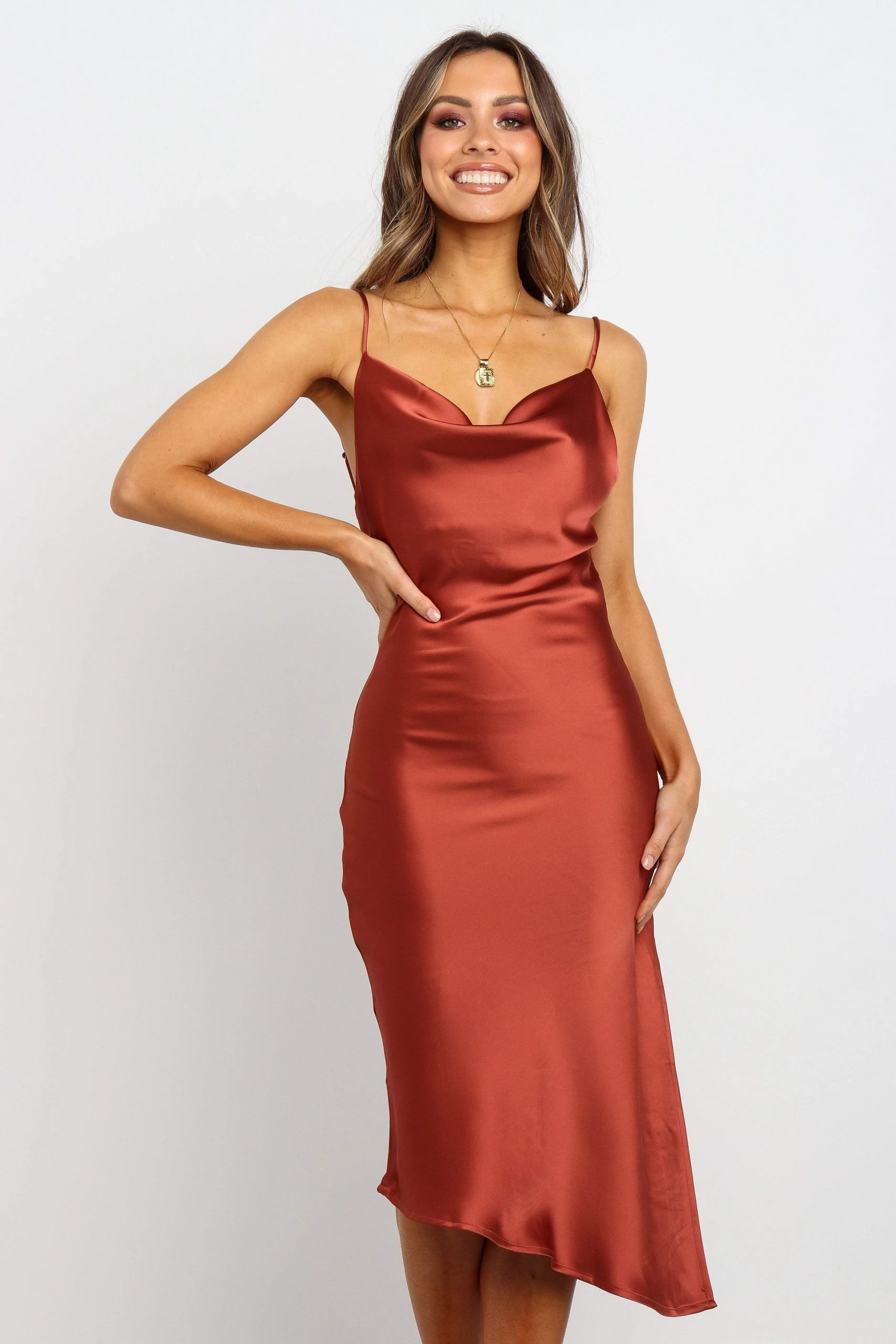 Cyprus Dress - Rust 2 Cyprus Dress - Rust - Image 2