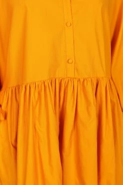 Daisy Long Sleeve Mini Dress - Mustard -Dress Shop petal and pup usa dresses daisy long sleeve mini dress mustard 33779265700017