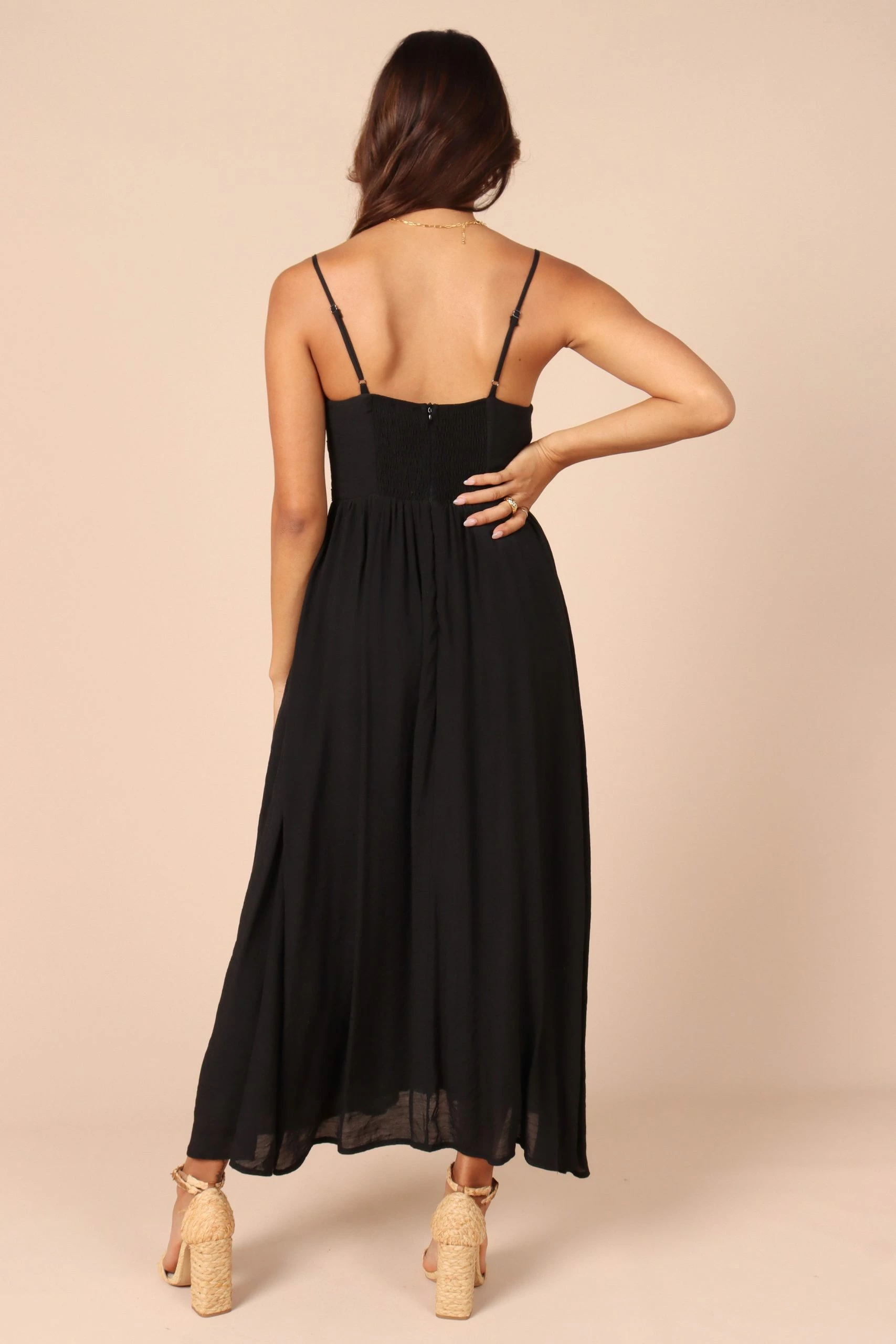 Darcie Sweetheart Neckline Maxi Dress - Black 2 Darcie Sweetheart Neckline Maxi Dress - Black - Image 2