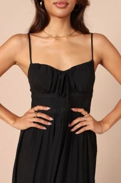 Darcie Sweetheart Neckline Maxi Dress - Black 9 Darcie Sweetheart Neckline Maxi Dress - Black -Dress Shop petal and pup usa dresses darcie sweetheart neckline midi dress black 32187017035953