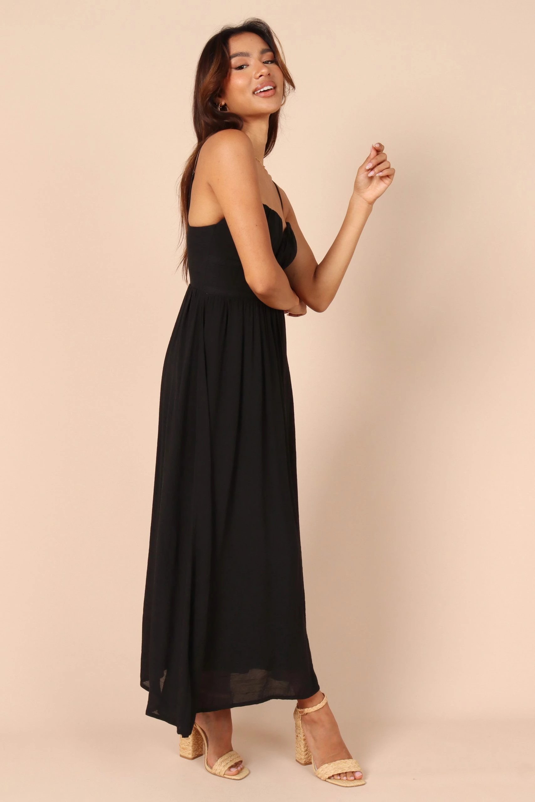 Darcie Sweetheart Neckline Maxi Dress - Black 6 Darcie Sweetheart Neckline Maxi Dress - Black - Image 6