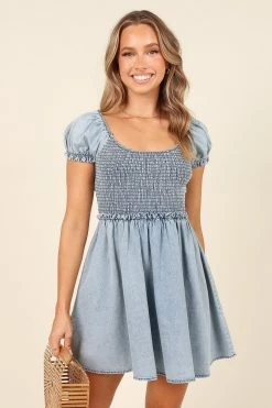 Delirium Dress - Blue -Dress Shop petal and pup usa dresses delirium dress blue 32020555202737