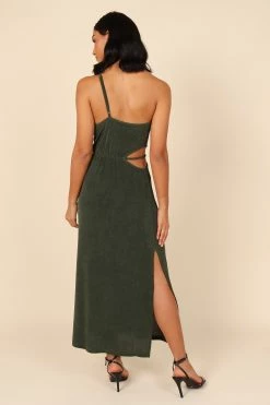 Deni One Shoulder Dress - Emerald -Dress Shop petal and pup usa dresses deni one shoulder dress emerald 32164273782961
