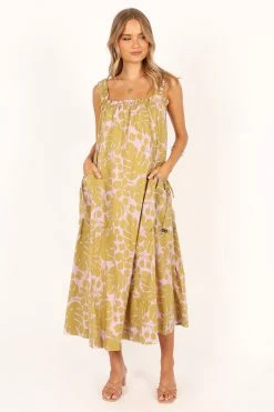 Deva Maxi Dress - Olive -Dress Shop petal and pup usa dresses deva maxi dress olive 33643488215217