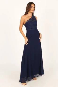 Diana One Shoulder Maxi Dress - Navy -Dress Shop petal and pup usa dresses diana one shoulder maxi dress navy 33752451055793