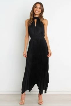 Dominique Dress - Black -Dress Shop petal and pup usa dresses dominique dress black 31410425200817