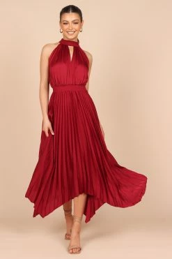 Dominique Dress - Wine